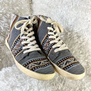 Inti Surfing High Top Aztec Sneakers Men’s Size 11